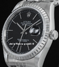 Rolex Datejust 36 Jubilee Bracelet Black Dial 16220 